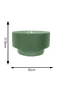 ValueLights Mason Moss Green 2 Tier Crinkle Easy Fit Ceiling Lampshade - One Size Image 4