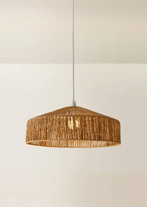 ValueLights Elcano Woven Rope Easy Fit Ceiling Lampshade - One Size Image 3