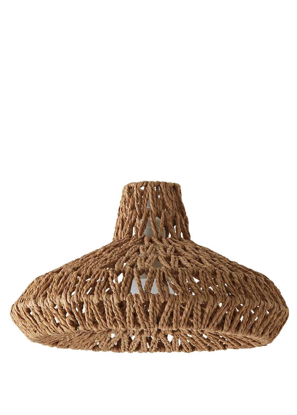 ValueLights Hamilton Natural Rope Easy Fit Ceiling Lampshade - One Size Image 2