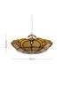 ValueLights Tiffany Amber Glass Uplighter Easy Fit Ceiling Lampshade - One Size Image 5