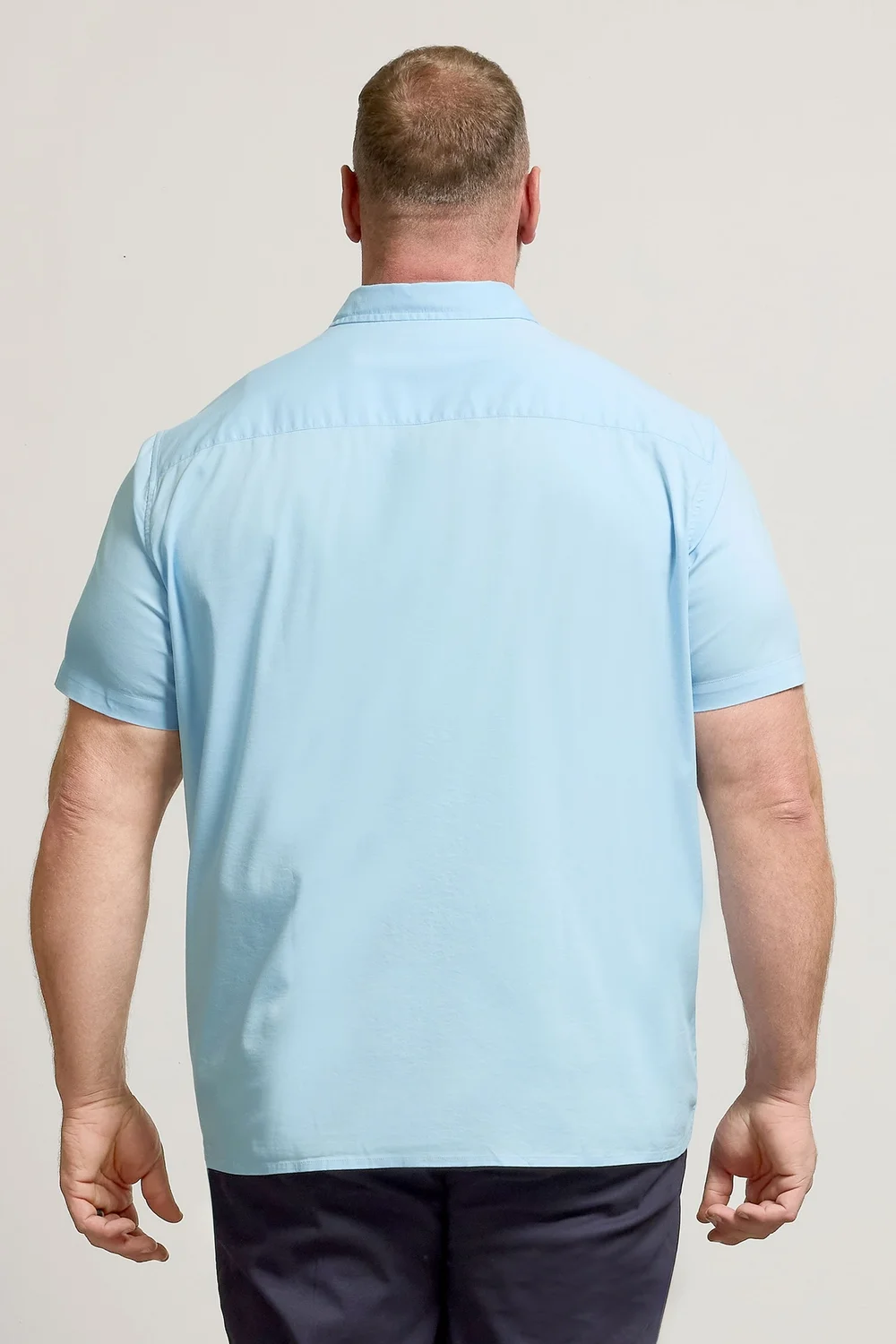 BadRhino Light Blue Stretch Short Sleeve Shirt - 5-6XL Image 3
