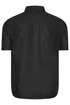 BadRhino Premium Black Short Sleeve Oxford Cotton Shirt - 4XL Image 4