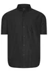 BadRhino Premium Black Short Sleeve Oxford Cotton Shirt - 4XL Image 3