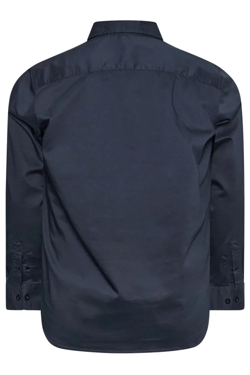 BadRhino Navy Blue Stretch Long Sleeve Shirt - Large Image 4