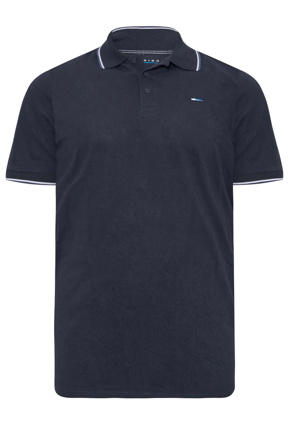 BadRhino Navy Blue/Black/Burgundy Red 3 Pack Tipped Polo Shirts - 3XL Image 3