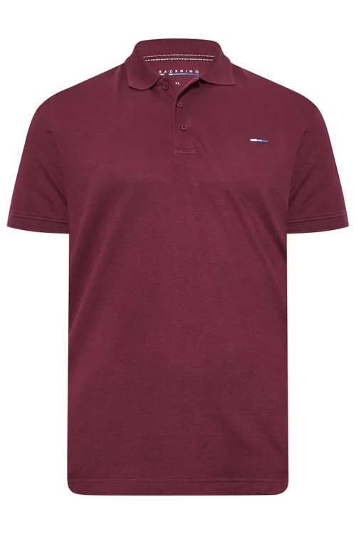 BadRhino Windsor Wine Red Core Polo Shirt - 4XL Image 3