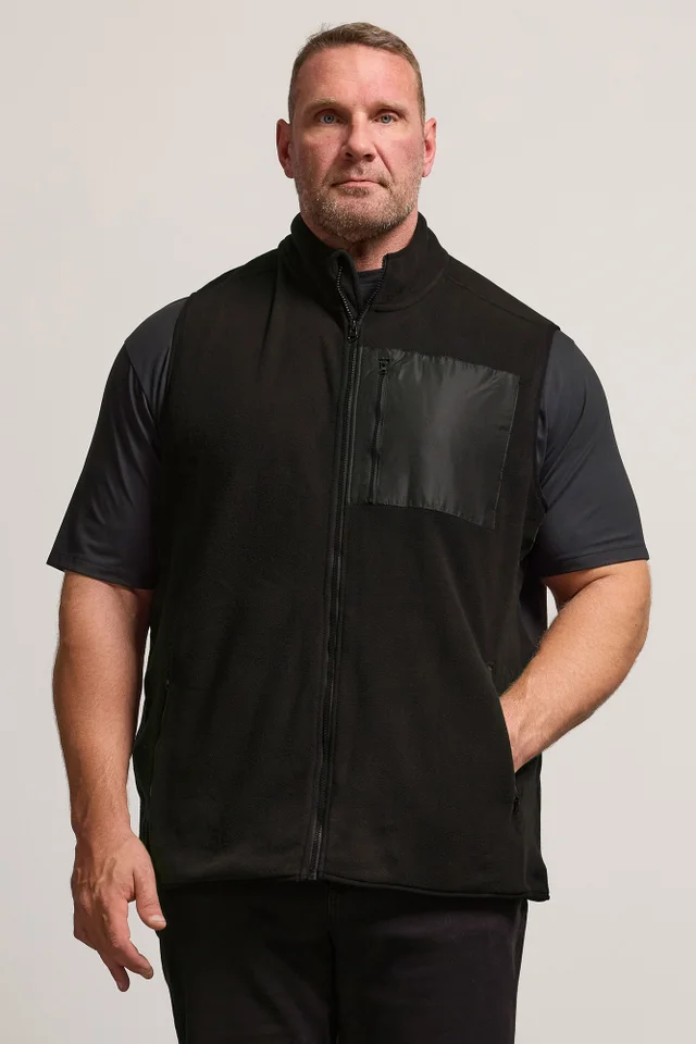 BadRhino Black Fleece Pocket Gilet