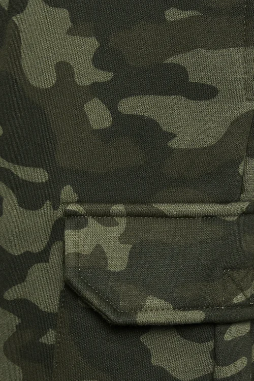 BadRhino Green Camo Print Cargo Joggers - 7-8XL Image 4