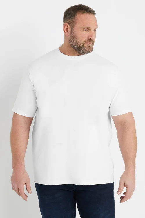 BadRhino White Soft Touch Relaxed Fit T-Shirt - 7/8 XL Image 2