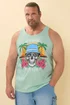 BadRhino Light Green Palm Beach Skull Vest - 7/8 XL Image 2
