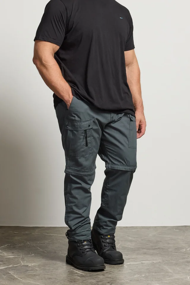 BadRhino Slate Grey Zip Off Trekking Trousers