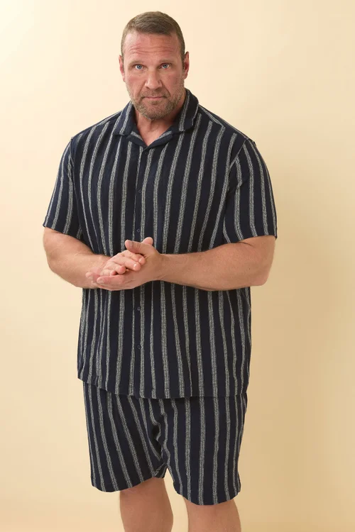 BadRhino Navy Blue Stripe Shorts - 3XL Image 2