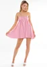 Gini London Pink Strap Detail Mini Dress - 10 Image 1