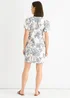 Gini London White Blue Floral Embroidered Mini Dress - 10 Image 2