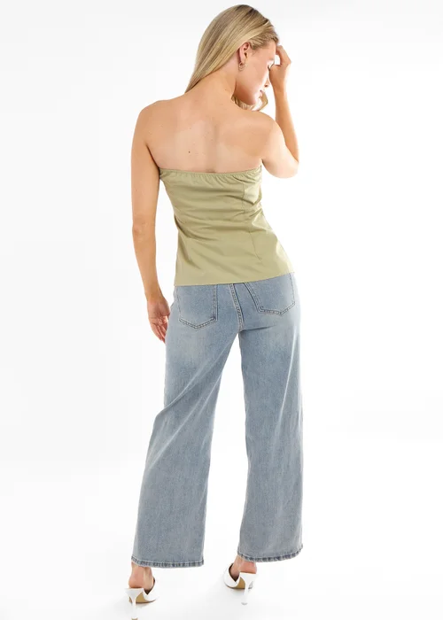 Gini London Sage Tall Asymmetric Bandeau Corset Top - 14 Image 2