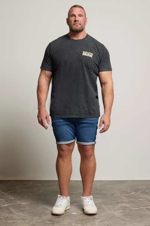 BadRhino Black Acid Wash Printed South Park T-Shirt - 5/6 XL Image 2