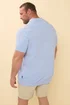 BadRhino Light Blue Knitted Polo Shirt - 5/6 XL Image 3