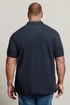 BadRhino Navy Blue Waffle Texture Zip Polo Shirt - Extra Large Image 3