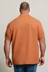 BadRhino Orange Waffle Texture Zip Polo Shirt - 3XL Image 3