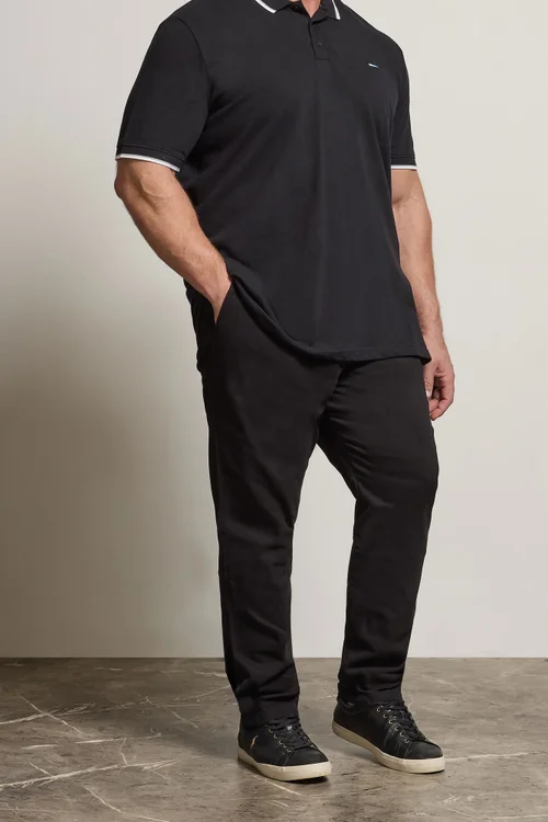 BadRhino Black Elasticated Waist Chinos - L/L34 Image 2