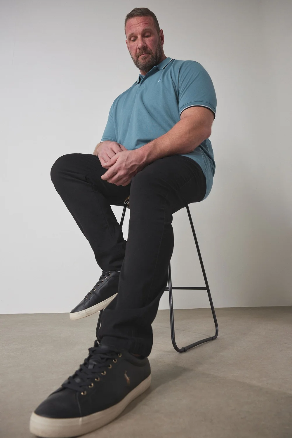 BadRhino Black Elasticated Waist Chinos - L/L34 Image 1