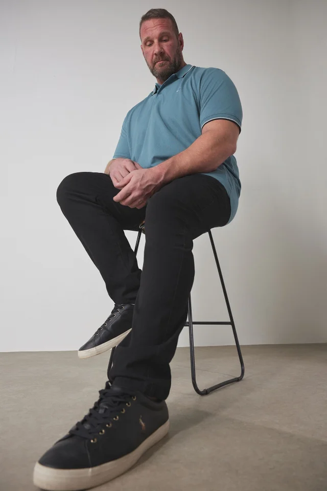 BadRhino Black Elasticated Waist Chinos