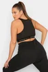 Yours Active Curve Black Padded Sports Bra - Size 26-28 Image 3
