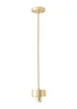 ValueLights Brianna Brushed Gold Cap Adjustable Pendant Ceiling Light - One Size Image 3