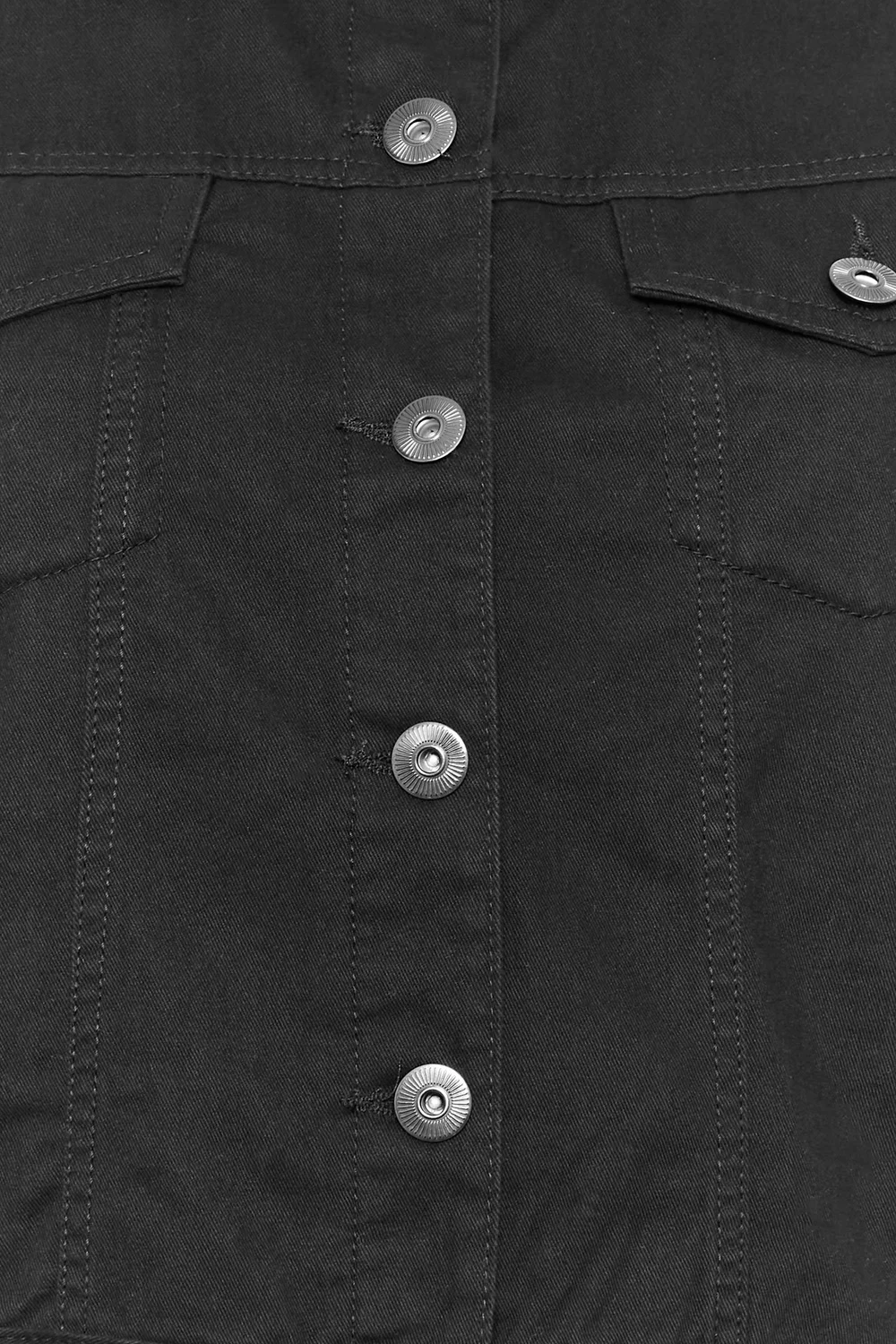 Yours Curve Black Denim Jacket - 26-28 Image 5