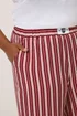 Yours Limited Collection Curve Dark Pink Stripe Boxer Waist Trousers - 14 Image 4
