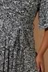 Yours Curve Black & White Floral Wrap Maxi Dress - 30-32 Image 4