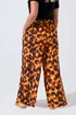 Yours Limited Curve Orange Tortoise Shell Wide Leg Trousers - 18 Image 3