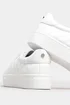 Yours White Quilted Design Trainers In Wide E Fit - 8 Extra Wide Image 4