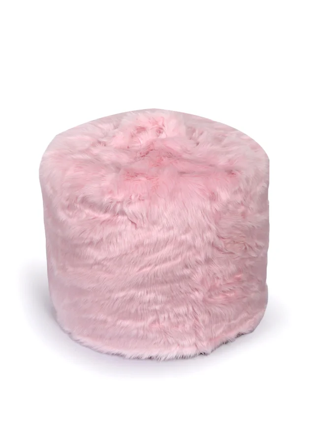 Kaikoo Kids Pink Fur Beanbag