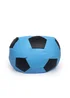 Kaikoo Blue-Black Faux Leather football beanbag - One Size Image 4