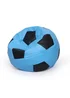 Kaikoo Blue-Black Faux Leather football beanbag - One Size Image 2