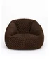 Kaikoo Chocolate Laser Cut Fur Large Chair - One Size Image 2