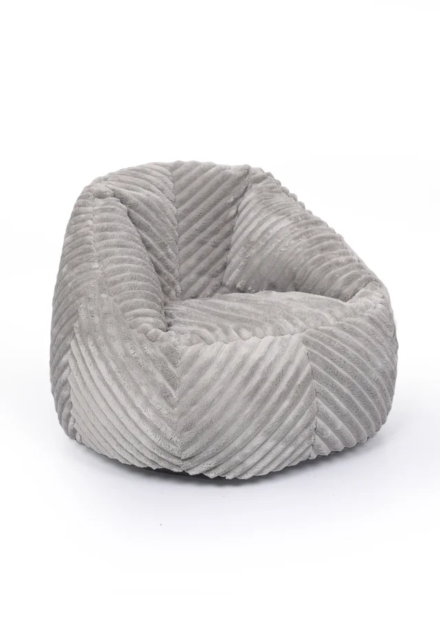 Kaikoo Grey Laser Cut Fur Large Chair