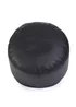 Kaikoo Black Faux Leather Footstool - One Size Image 3