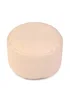Kaikoo Cream Faux Leather Footstool - One Size Image 2