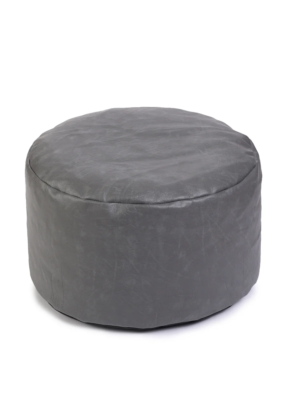 Kaikoo Grey Faux Leather Footstool - One Size Image 1