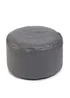 Kaikoo Grey Faux Leather Footstool - One Size Image 1
