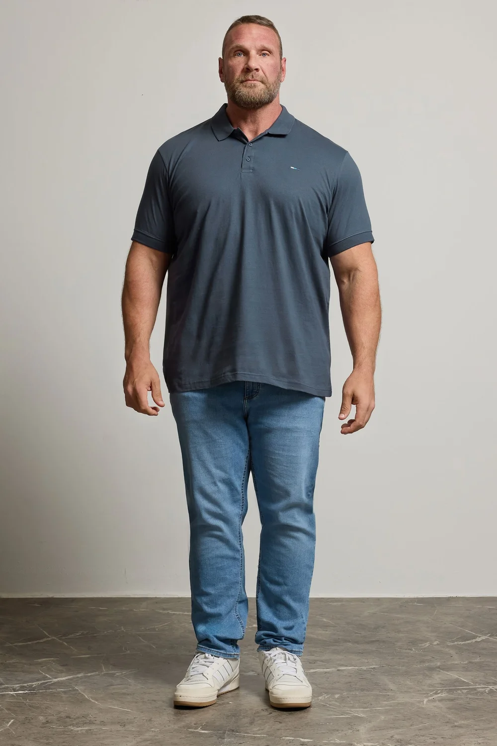 BadRhino Navy Blue Jersey Polo Shirt - Large Image 2