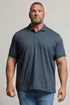 BadRhino Navy Blue Jersey Polo Shirt - Large Image 1