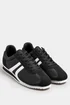 Yours Black Side Stripe Trainers in Extra Wide EEE Fit - 5 Extra Wide Image 2