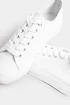 Yours White Canvas Trainers In Wide E & Extra Wide EEE Fit - 6 Extra Wide Image 4