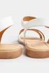 Yours White Cross Strap Sandals In Extra Wide Fit - 6 Extra Wide Image 4