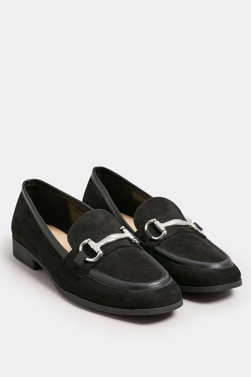 Yours Black Snaffle Loafer In Wide E Fit - 8 Wide Image 2