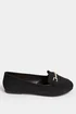 Yours Black Faux Suede Buckle Loafers In Extra Wide Fit - 5 Extra Wide Image 3