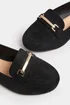 Yours Black Faux Suede Buckle Loafers In Extra Wide Fit - 5 Extra Wide Image 5